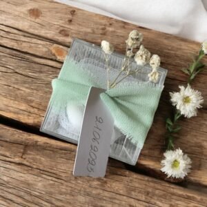 Μπομπονιέρα plexi με βουλοκέρι