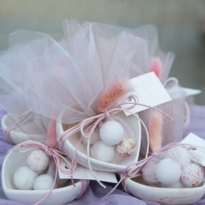 Μπομπονιέρα μπιζουτιέρα καρδιά